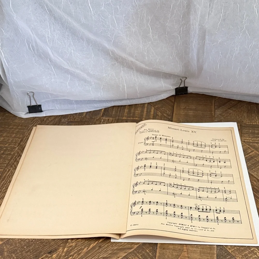 Vintage 'The Girl Behind the Gun' Musical Score